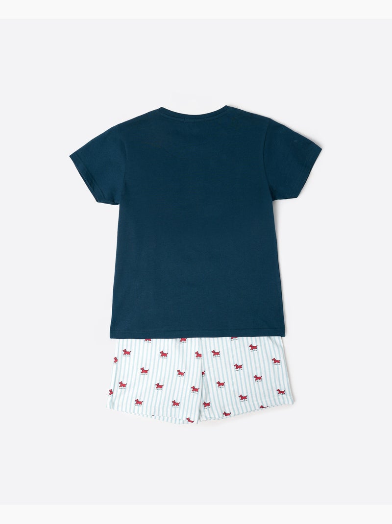 Pigiama a maniche corte Lou Lou Stripes per ragazzi ADMAS Blu marino - Kiabi