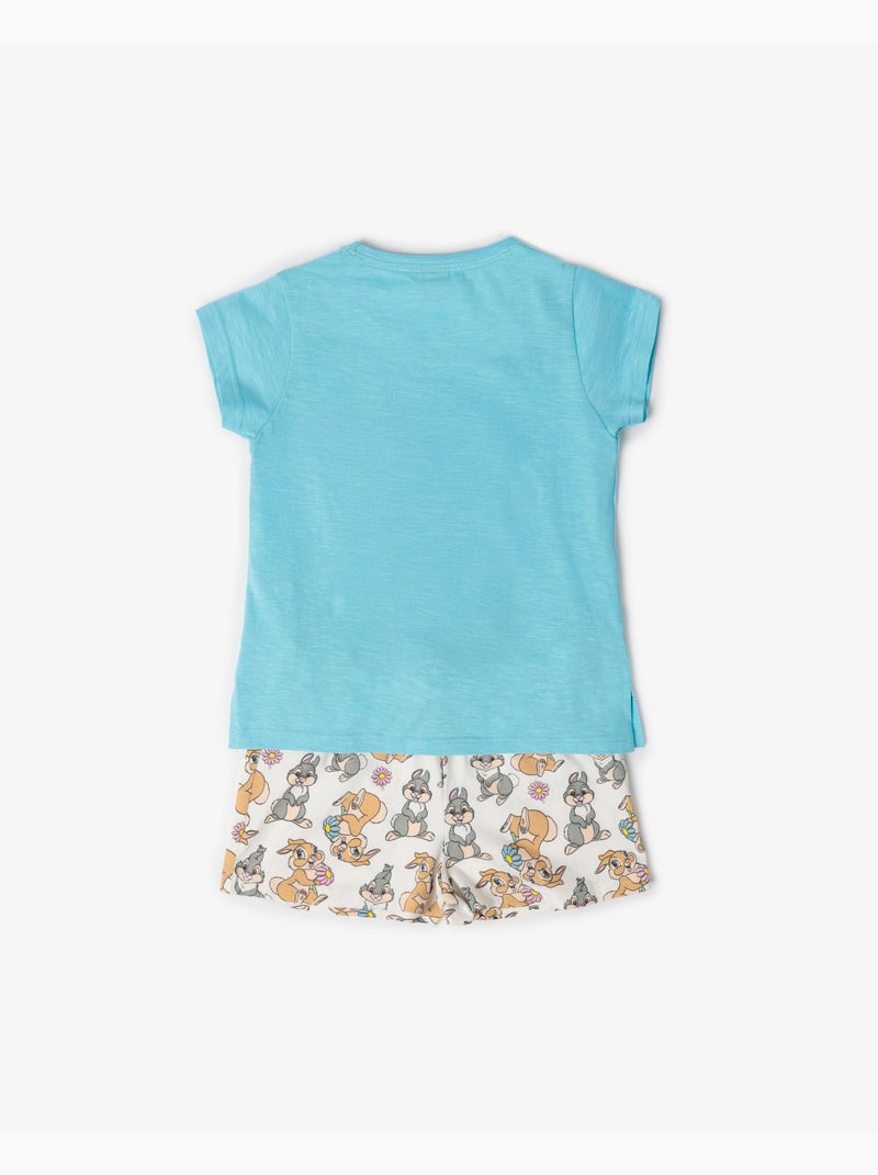 Pigiama a maniche corte per bambina Disney No Bunny Like You Blu - Kiabi