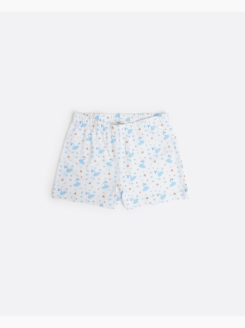 Pigiama a maniche corte per bambine ADMAS Dancing With Swans Blu - Kiabi