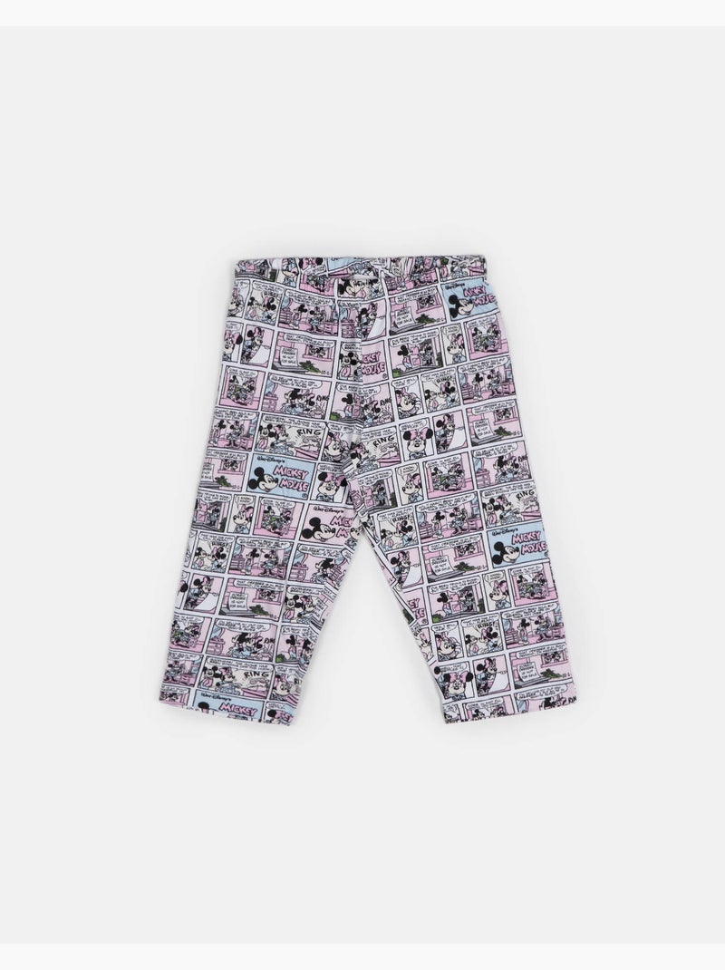 Pigiama a maniche corte per bambine DISNEY Mickey Comic Grigio melangiato - Kiabi