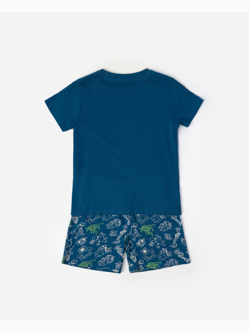 Pigiama a maniche corte per bambini TOY STORY To The Rescue Blu - Kiabi
