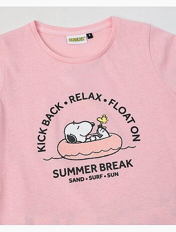 Pigiama a maniche corte per ragazze PEANUTS Summer Break