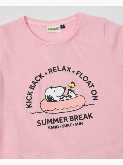 Pigiama a maniche corte per ragazze PEANUTS Summer Break - Kiabi Pigiama a maniche corte per ragazze PEANUTS Summer Break - Kiabi