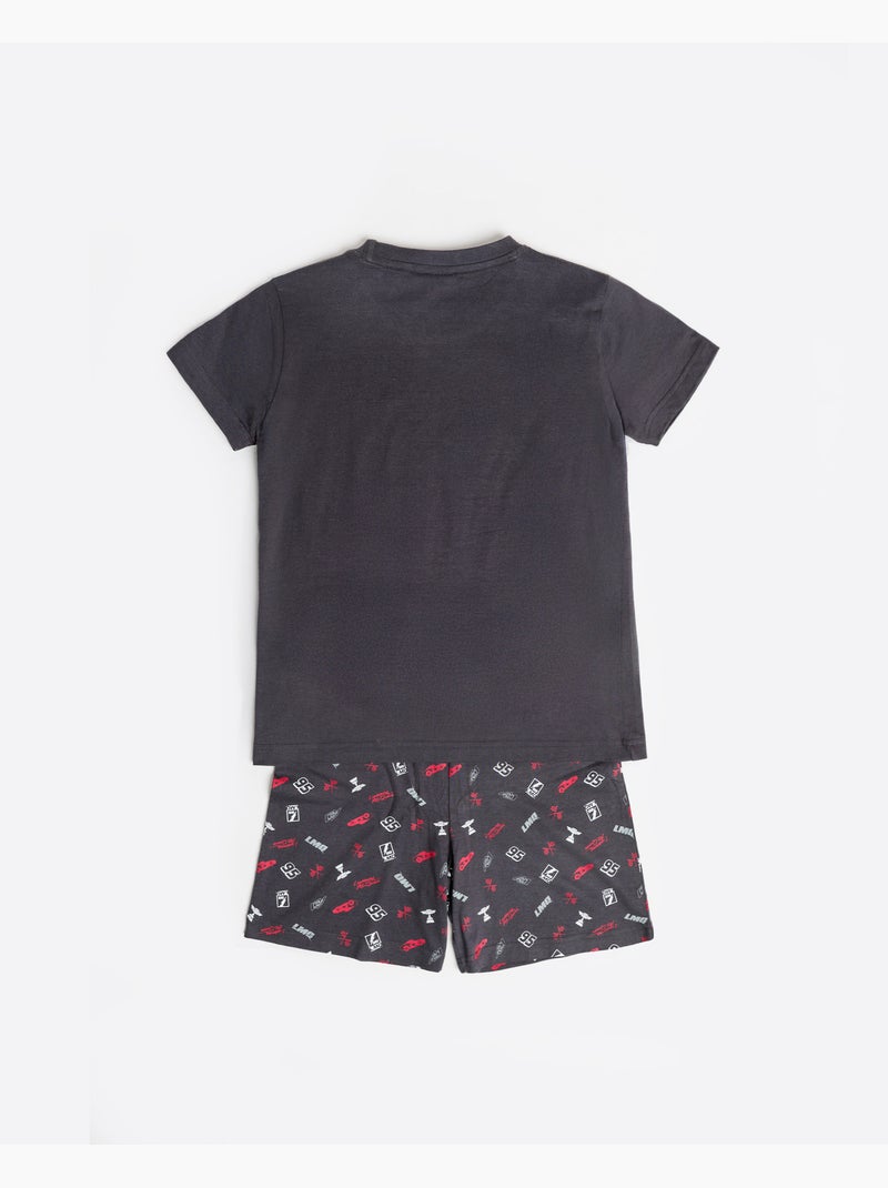 Pigiama a maniche corte per ragazzi DISNEY CARS I am Speed Grigio scuro - Kiabi