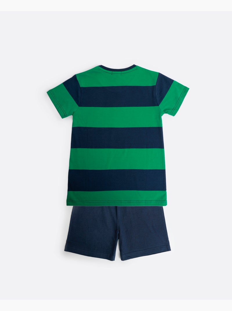 Pigiama a maniche corte per ragazzi PADDINGTON Rugby Paws Blu marino - Kiabi