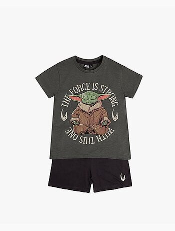 Pigiama a maniche corte STAR WARS Baby Yoda per bambini