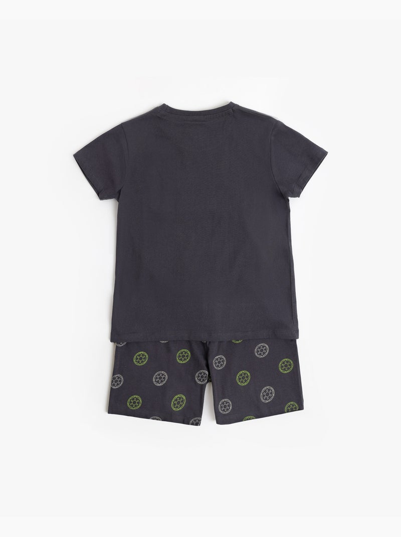 Pigiama a maniche corte STAR WARS Neon Galactic Empire per ragazzi Grigio scuro - Kiabi
