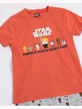 Pigiama a maniche corte STAR WARS Pixel Wars per ragazzi