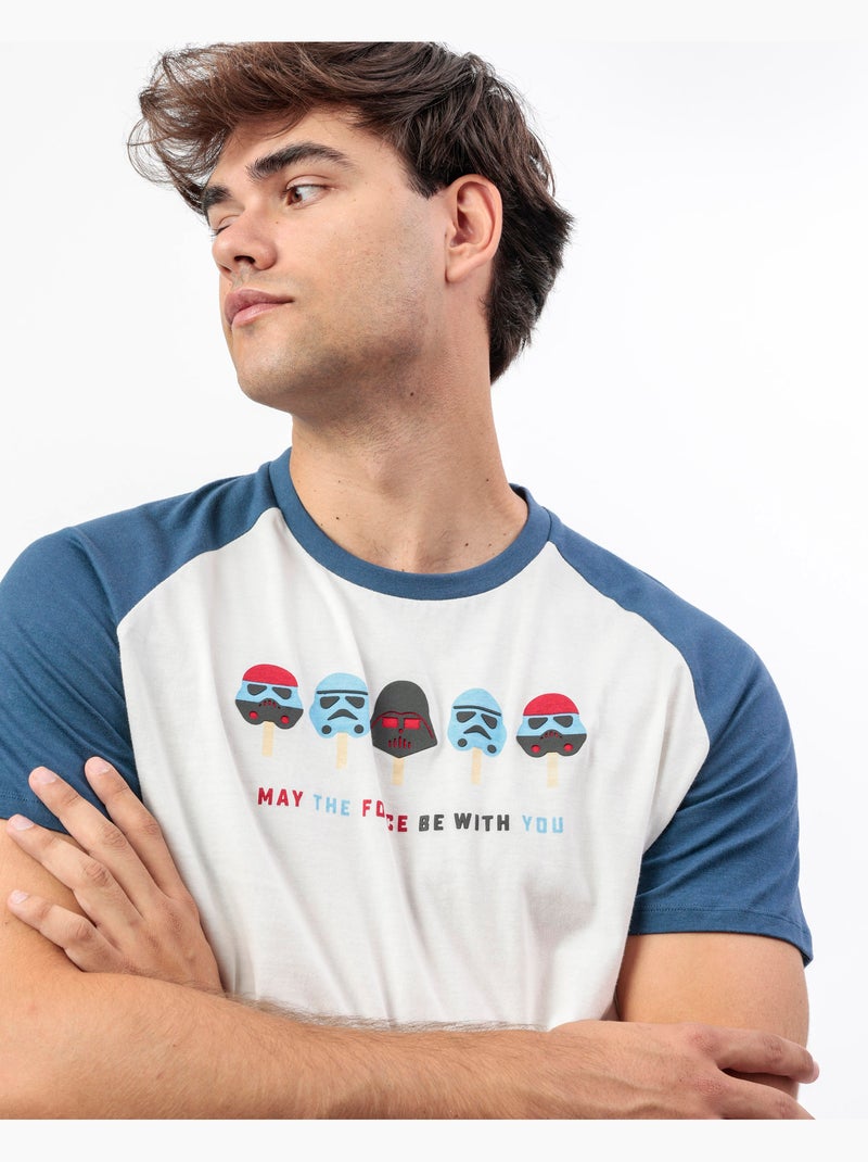 Pigiama a maniche corte STAR WARS Summer Force da uomo Ecru - Kiabi