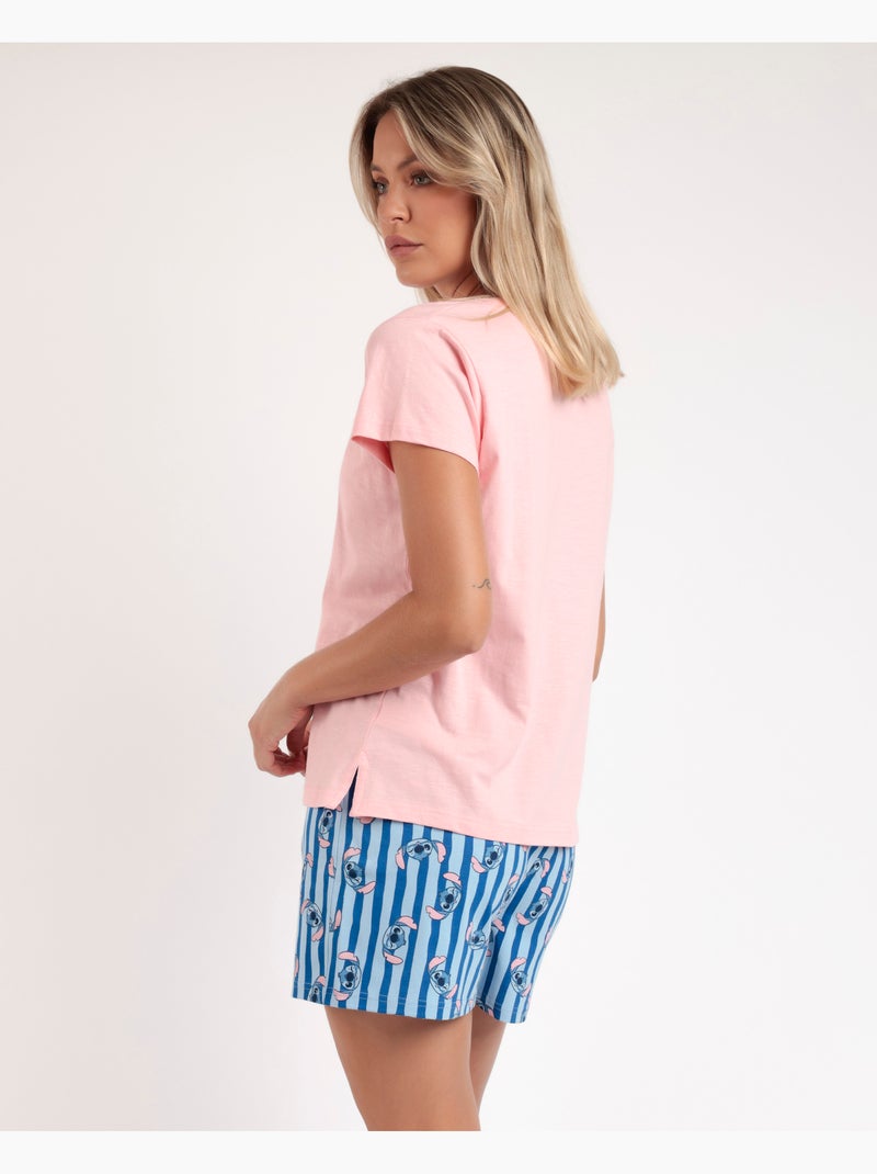 Pigiama a maniche corte Stitch Waves da donna DISNEY Rosa - Kiabi