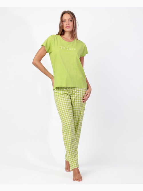 Pigiama a maniche corte Vichy Mood da donna ADMAS - Kiabi Pigiama a maniche corte Vichy Mood da donna ADMAS - Kiabi