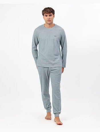 Pigiama a maniche lunghe a coste supersoft da uomo ADMAS HOME