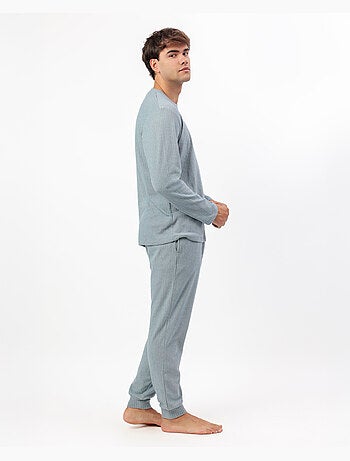 Pigiama a maniche lunghe a coste supersoft da uomo ADMAS HOME