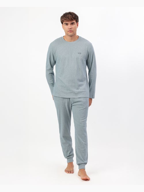 Pigiama a maniche lunghe a coste supersoft da uomo ADMAS HOME - Kiabi Pigiama a maniche lunghe a coste supersoft da uomo ADMAS HOME - Kiabi