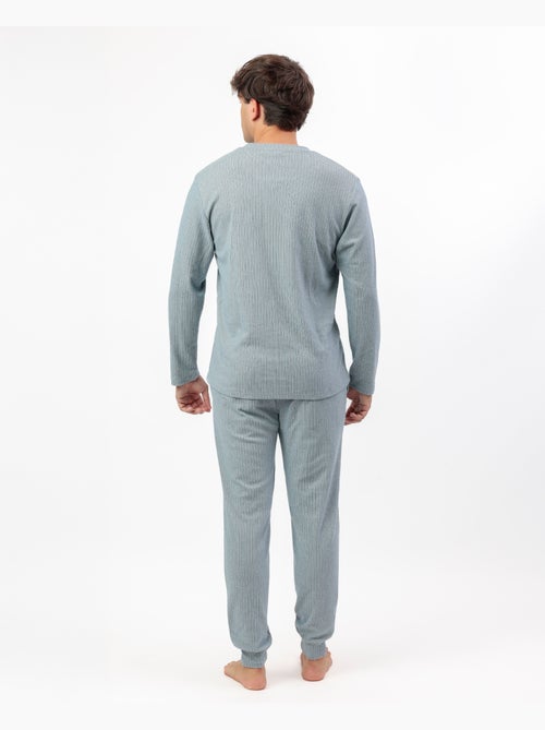 Pigiama a maniche lunghe a coste supersoft da uomo ADMAS HOME - Kiabi Pigiama a maniche lunghe a coste supersoft da uomo ADMAS HOME - Kiabi