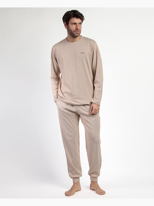 Pigiama a maniche lunghe a coste supersoft da uomo ADMAS HOME - Kiabi Pigiama a maniche lunghe a coste supersoft da uomo ADMAS HOME - Kiabi