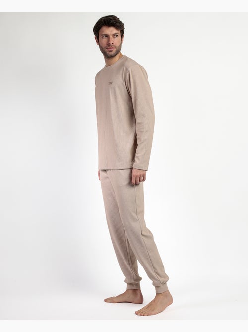 Pigiama a maniche lunghe a coste supersoft da uomo ADMAS HOME - Kiabi Pigiama a maniche lunghe a coste supersoft da uomo ADMAS HOME - Kiabi