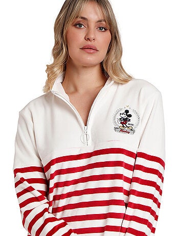 Pigiama a maniche lunghe a righe da donna DISNEY King Mickey
