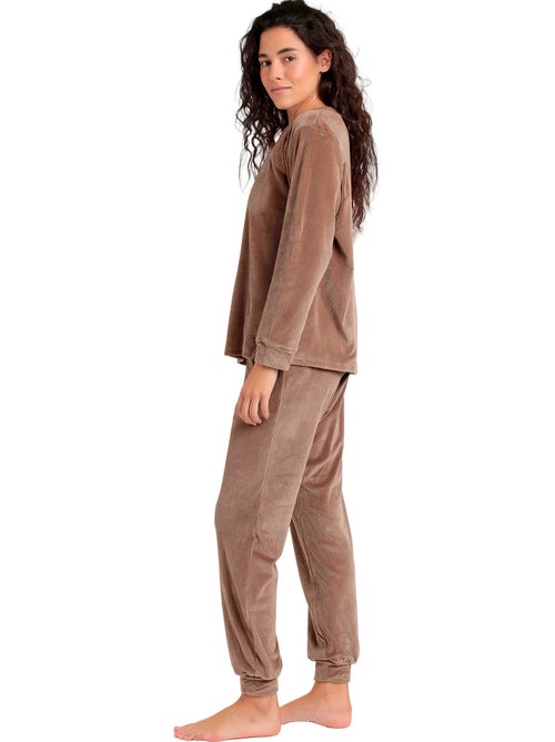 Pigiama a maniche lunghe a righe Relax Home da donna ADMAS CLASSIC - Kiabi Pigiama a maniche lunghe a righe Relax Home da donna ADMAS CLASSIC - Kiabi