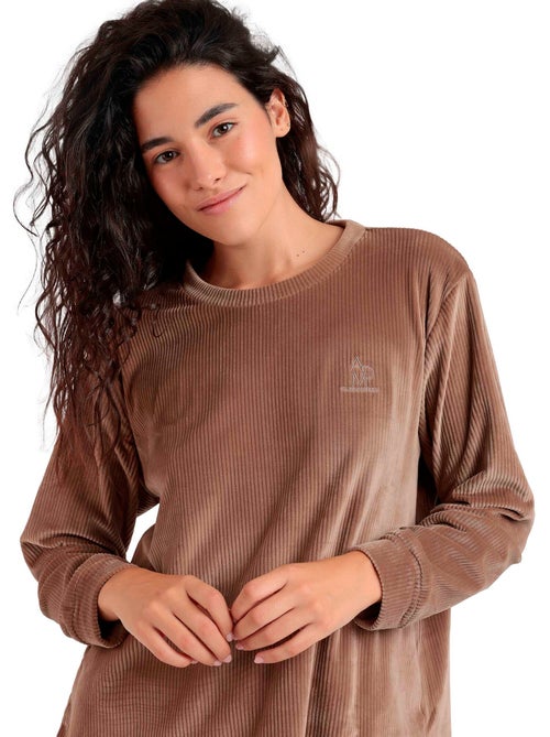 Pigiama a maniche lunghe a righe Relax Home da donna ADMAS CLASSIC - Kiabi Pigiama a maniche lunghe a righe Relax Home da donna ADMAS CLASSIC - Kiabi