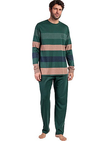 Pigiama a maniche lunghe a righe Wild Spirit da uomo ADMAS