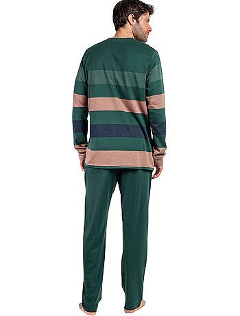 Pigiama a maniche lunghe a righe Wild Spirit da uomo ADMAS