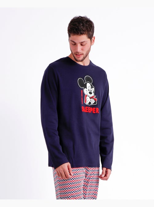Pigiama a maniche lunghe a zigzag di Topolino da uomo DISNEY - Kiabi Pigiama a maniche lunghe a zigzag di Topolino da uomo DISNEY - Kiabi
