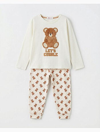 Pigiama a maniche lunghe ADMAS Bear Hugs per bambina