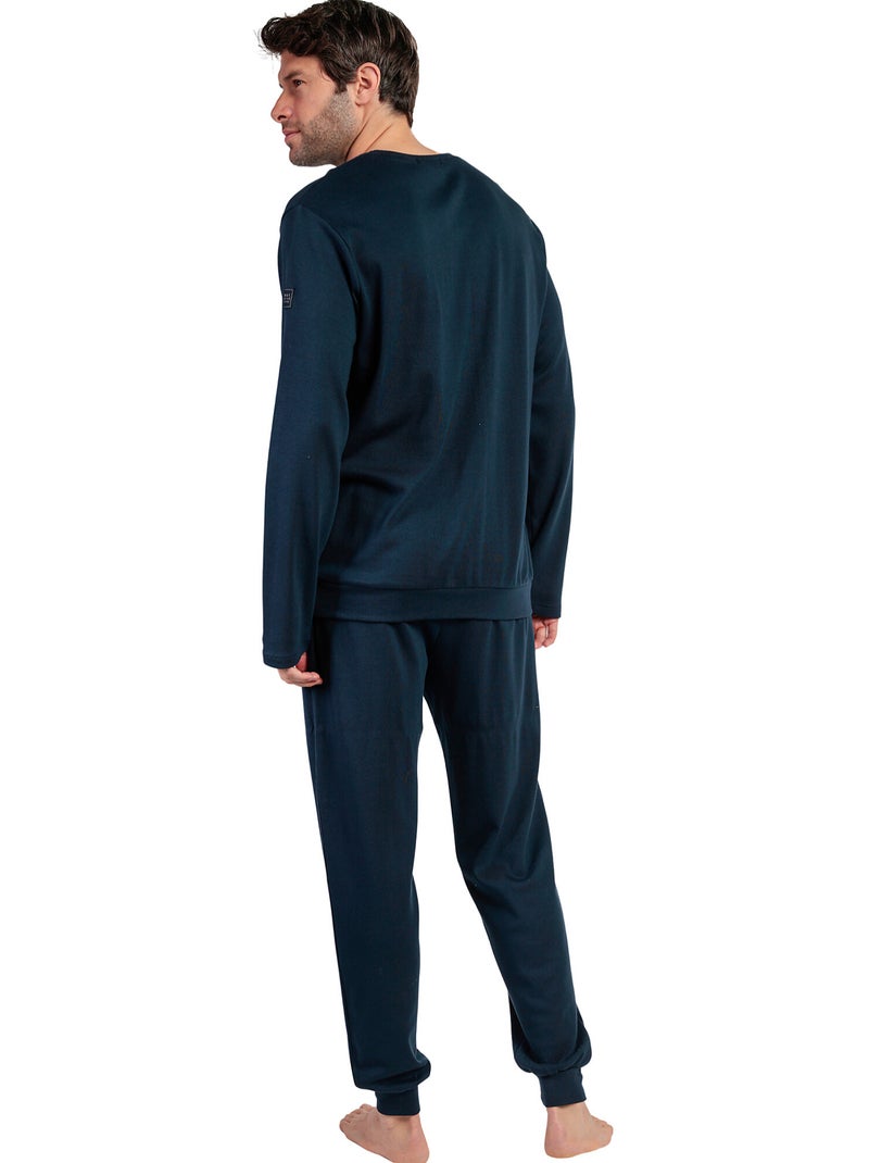 Pigiama a maniche lunghe admas da uomo the way you see Blu marino - Kiabi