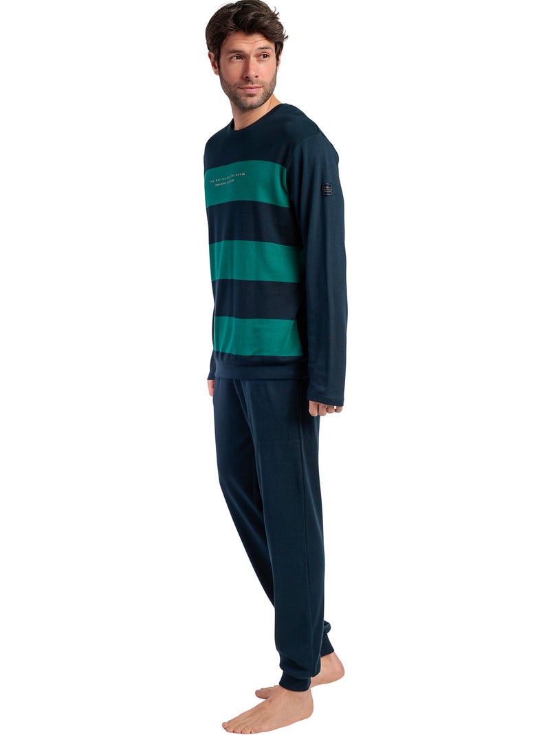 Pigiama a maniche lunghe admas da uomo the way you see Blu marino - Kiabi