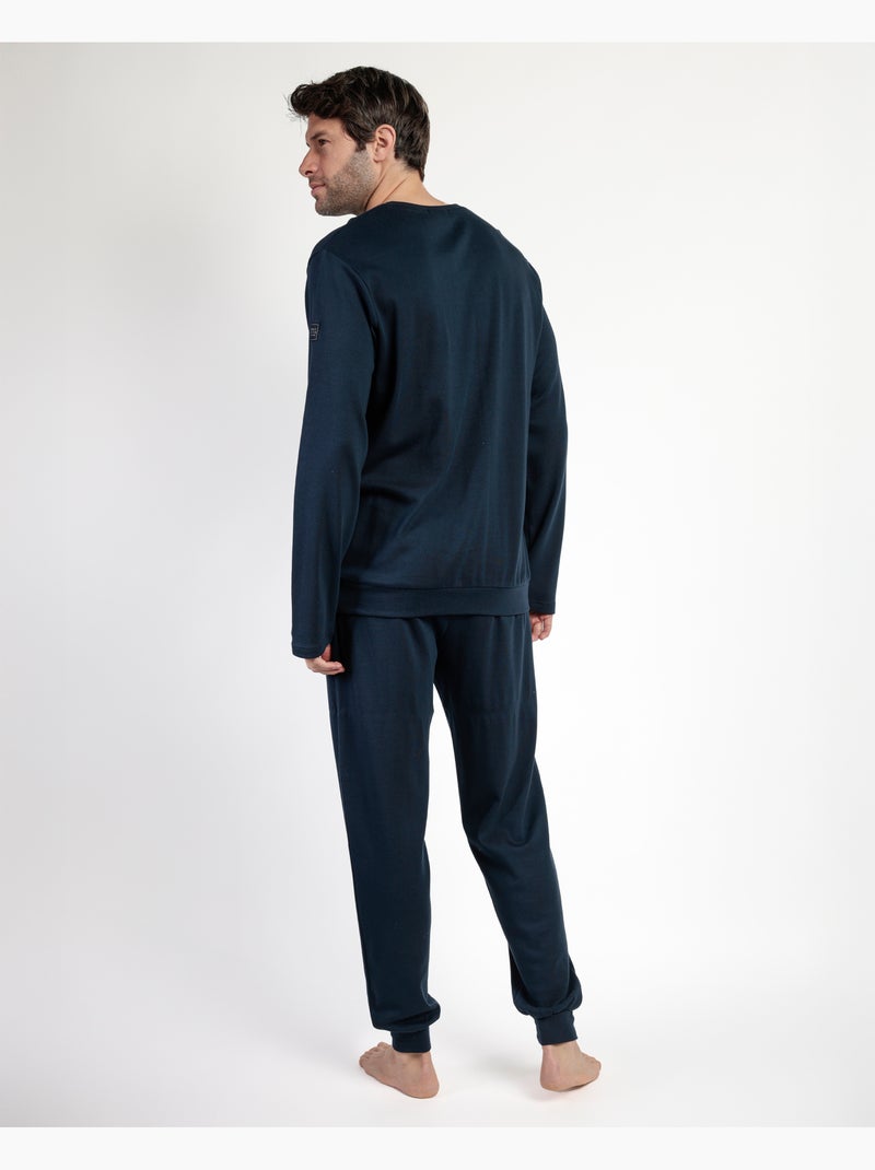Pigiama a maniche lunghe ADMAS da uomo The Way You See Blu marino - Kiabi