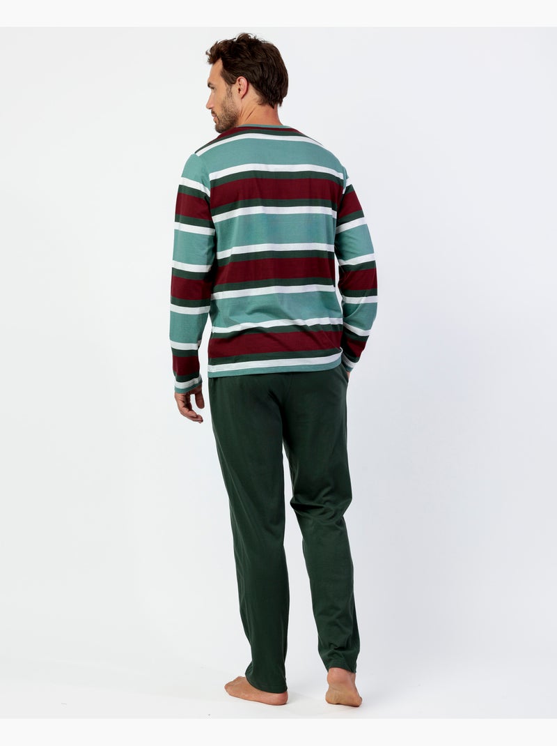 Pigiama a maniche lunghe ADMAS Kings of the Road per uomo Verde - Kiabi
