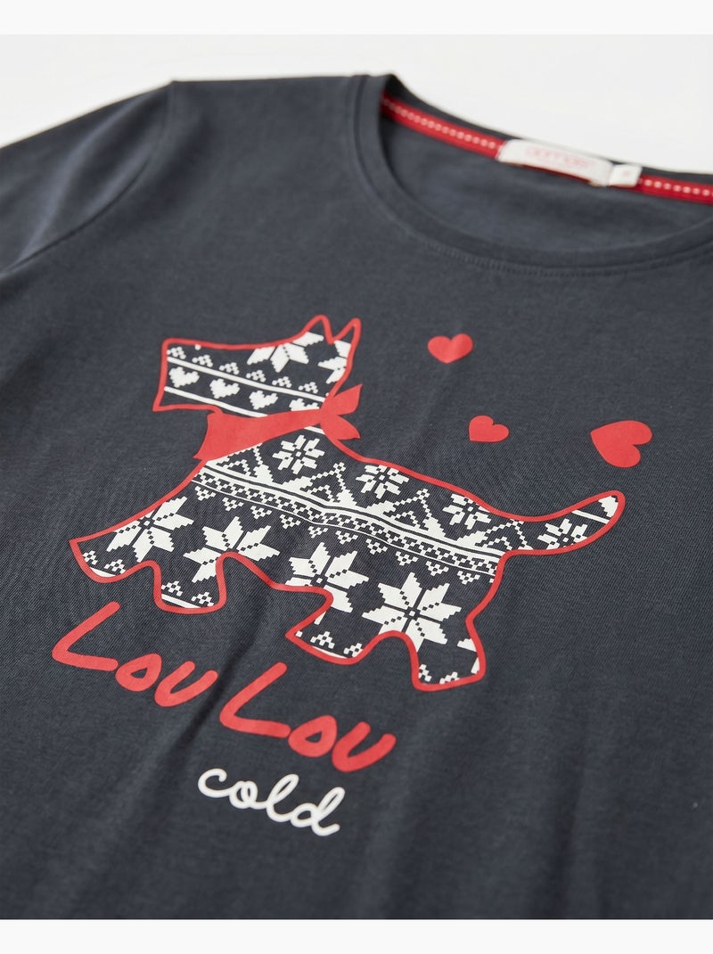 Pigiama a maniche lunghe ADMAS Lou Lou Cold per bambina Blu marino - Kiabi