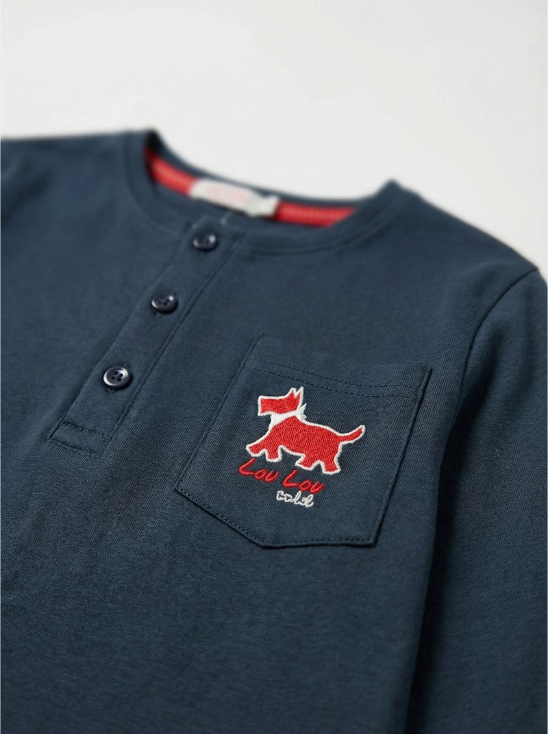 Pigiama a maniche lunghe ADMAS Lou Lou Cold per bambini Blu marino - Kiabi