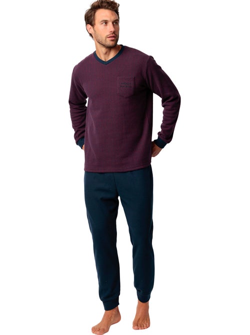 Pigiama a maniche lunghe ADMAS MAGNIFIC Claret per uomo - Kiabi Pigiama a maniche lunghe ADMAS MAGNIFIC Claret per uomo - Kiabi