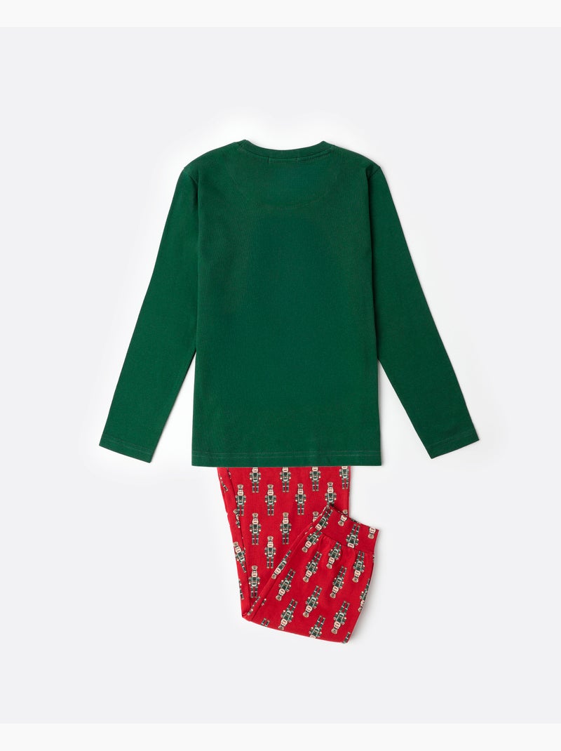 Pigiama a maniche lunghe ADMAS Schiaccianoci per bambini Verde - Kiabi