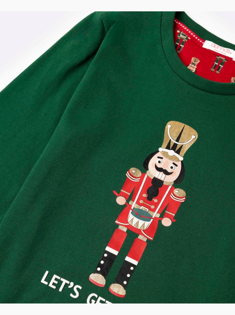Pigiama a maniche lunghe ADMAS Schiaccianoci per bambini Verde - Kiabi