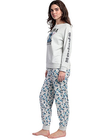Pigiama a maniche lunghe Aloha Stitch da donna DISNEY