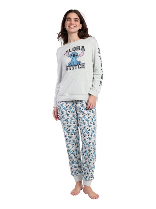 Pigiama a maniche lunghe Aloha Stitch da donna DISNEY - Kiabi