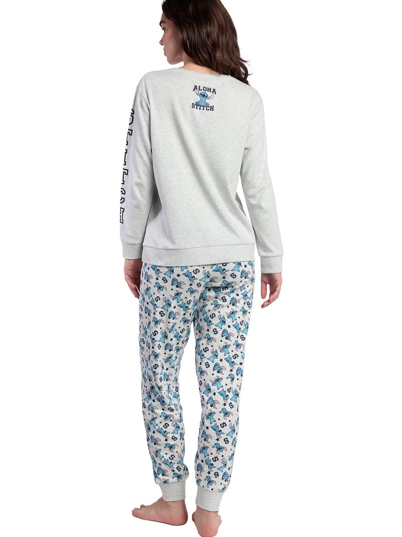 Pigiama a maniche lunghe Aloha Stitch da donna DISNEY Grigio - Kiabi