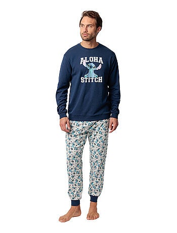 Pigiama a maniche lunghe Aloha Stitch da uomo DISNEY