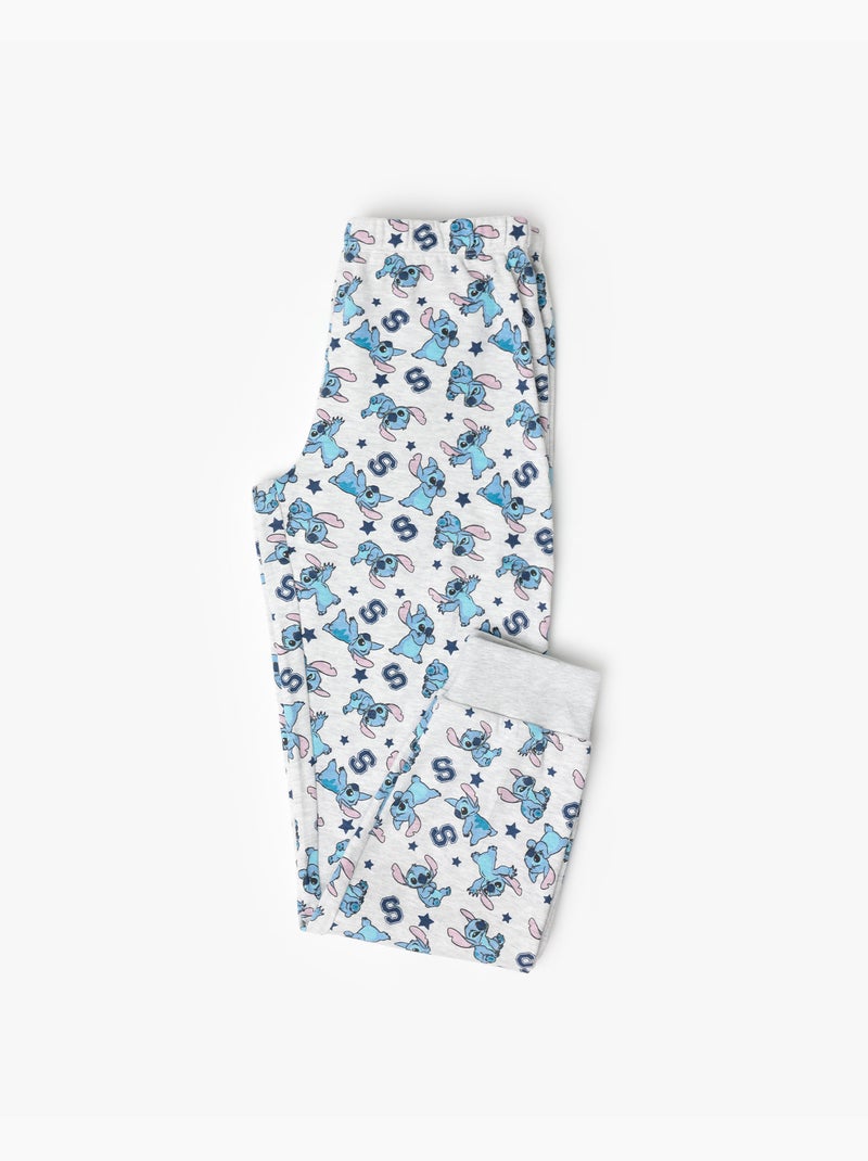 Pigiama a maniche lunghe Aloha Stitch per bambine DISNEY Grigio melangiato - Kiabi