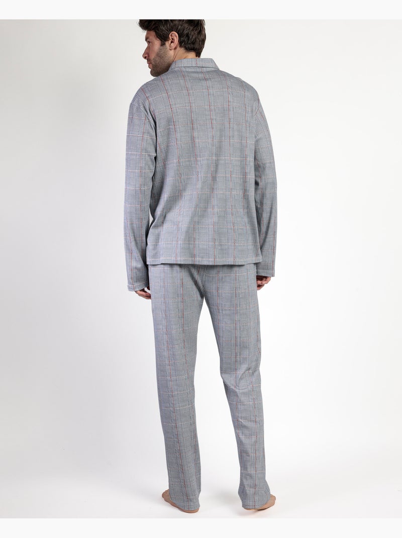 Pigiama a maniche lunghe aperto Harris da uomo ADMAS CLASSIC Grigio - Kiabi