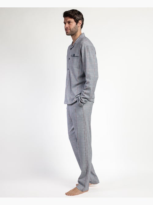 Pigiama a maniche lunghe aperto Harris da uomo ADMAS CLASSIC - Kiabi Pigiama a maniche lunghe aperto Harris da uomo ADMAS CLASSIC - Kiabi
