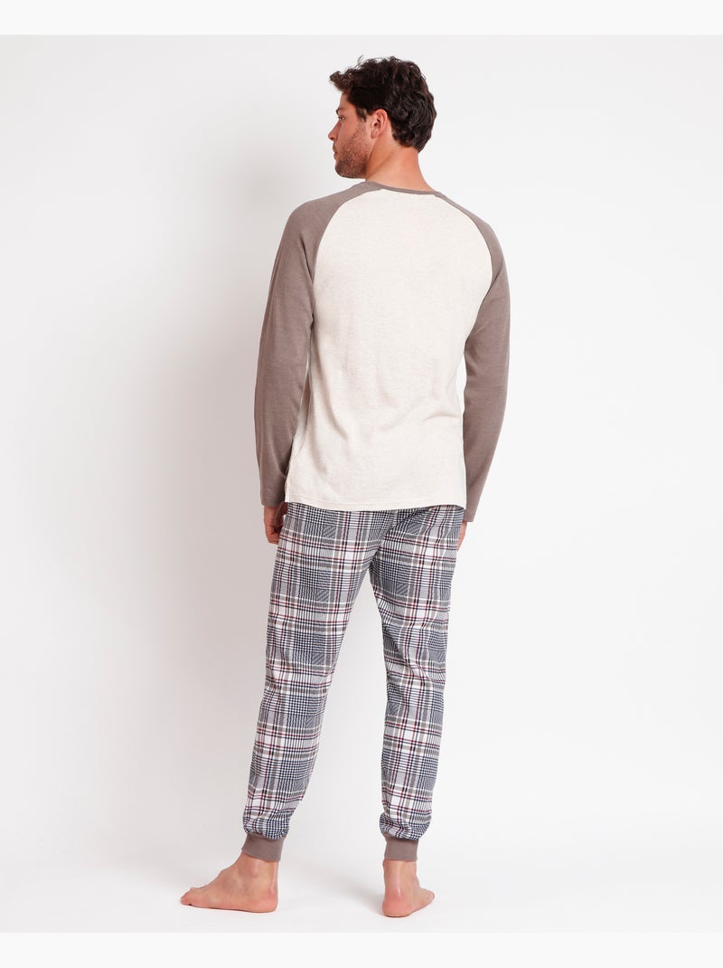 Pigiama a maniche lunghe Boston da uomo ADMAS Beige - Kiabi