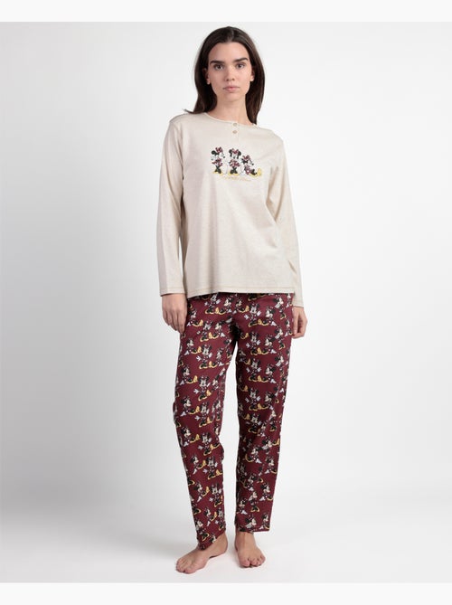 Pigiama a maniche lunghe con bottoni disney minnie mouse da donna - Kiabi Pigiama a maniche lunghe con bottoni disney minnie mouse da donna - Kiabi