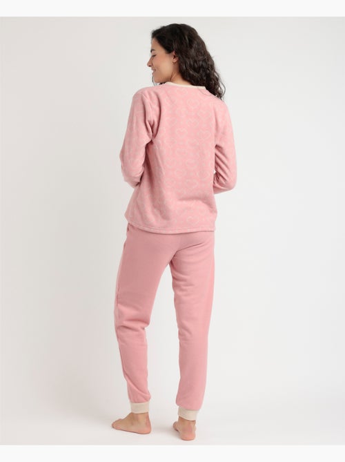 Pigiama a maniche lunghe con bottoni Love To Love da donna ADMAS - Kiabi Pigiama a maniche lunghe con bottoni Love To Love da donna ADMAS - Kiabi
