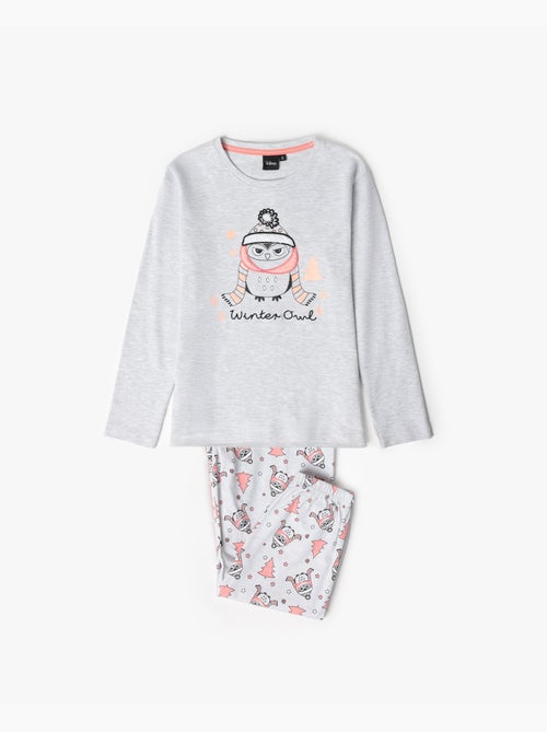 Pigiama a maniche lunghe con gufo invernale ADMAS per bambina - Kiabi Pigiama a maniche lunghe con gufo invernale ADMAS per bambina - Kiabi