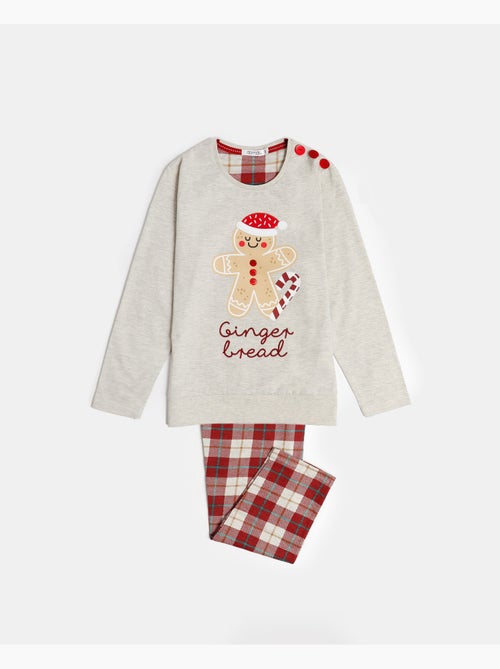 Pigiama a maniche lunghe con motivo pan di zenzero ADMAS per bambina - Kiabi Pigiama a maniche lunghe con motivo pan di zenzero ADMAS per bambina - Kiabi