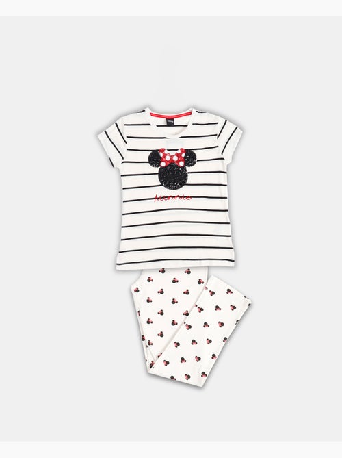 Pigiama a maniche lunghe con paillettes DISNEY Minnie per bambine - Kiabi Pigiama a maniche lunghe con paillettes DISNEY Minnie per bambine - Kiabi